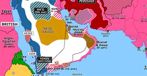 Arab Revolt | Historical Atlas of Southern Asia (9 July 1916) | Omniatlas