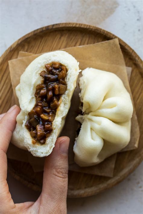 Vegan char siu bao (sticky pork buns) - Lazy Cat Kitchen