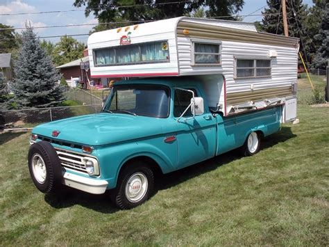 20,370 Miles!: 1966 Ford F-100 Camper Special | Vintage campers ...