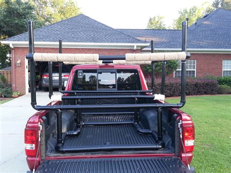 Homemade kayak rack for truck journey ~ Boat for fishing