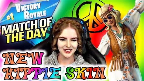 FUN WITH THE NEW HIPPIE SKIN - LOEYA playing FORTNITE BATTLE ROYALE ...