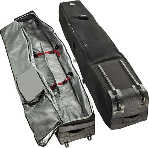 Athletico Rolling Double Ski Bag - Gepolsterte Skitasche mit Rädern für ...