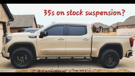 What is the biggest tire you can fit stock 19-23 GMC SIERRA??!! - YouTube