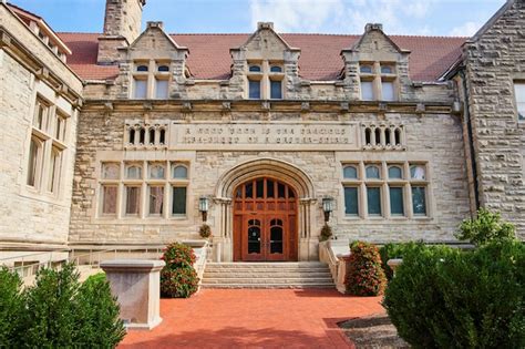 Premium Photo | Bloomington indiana university exterior limestone ...