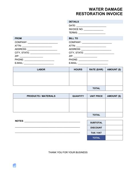 Repair Invoice Templates | Invoice Maker