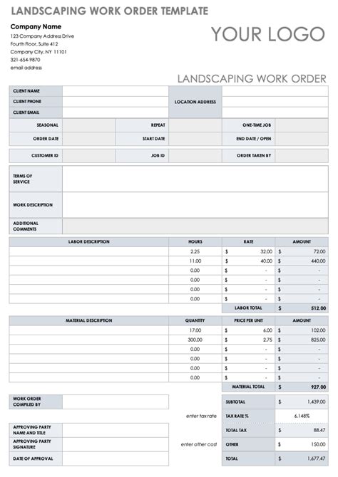 15 Free Work Order Templates | Smartsheet