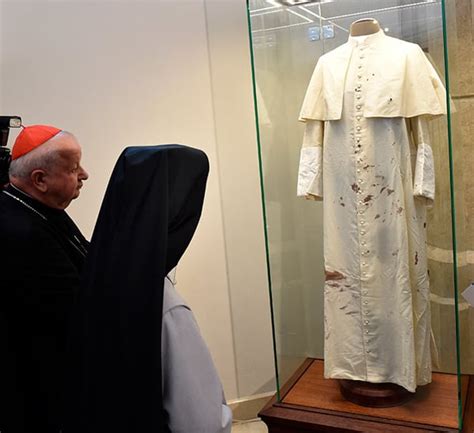 Pope John Paul II Blood-Stained Robe Displayed in Krakow