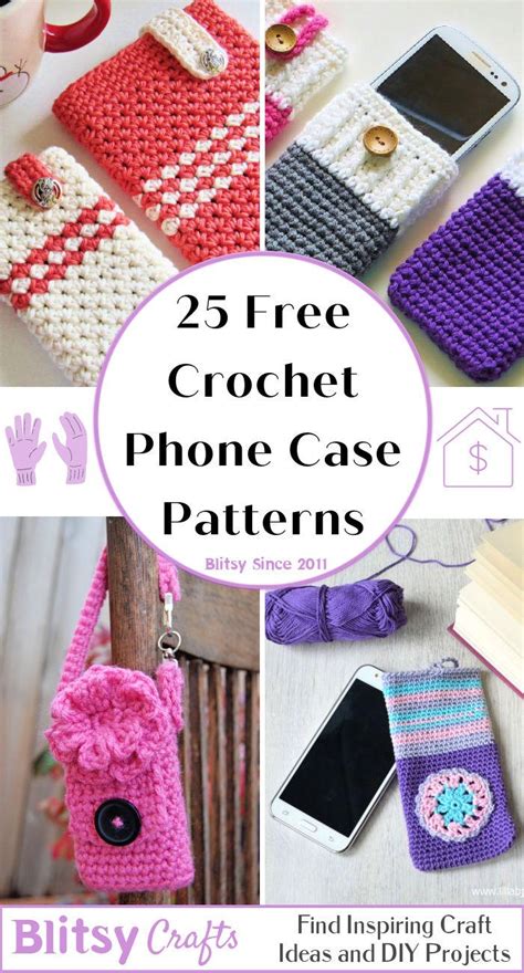 25 Free Crochet Phone Case Patterns - Blitsy