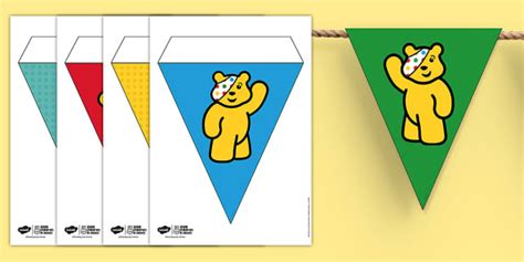 FREE! - 👉 BBC Children in Need Decorations: Pudsey Display Bunting