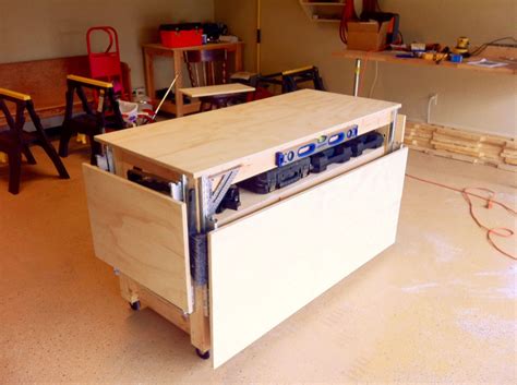 Do-It-All Mobile Workbench | Mobile workbench, Woodworking workbench ...