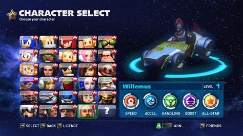 Start Ye Engines! Willemus Joins Sonic & All Stars Racing Transformed ...