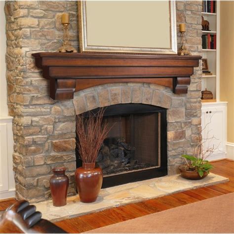 Pearl Mantels Auburn Poplar 60" Mantel Shelf - Sears Marketplace