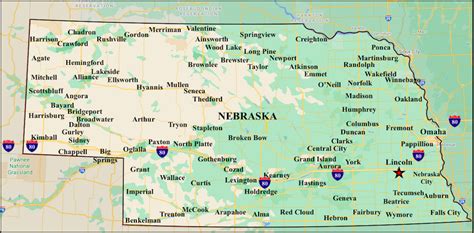 Nebraska Map Printable