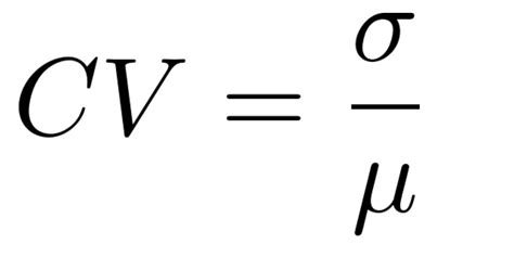 Coefficient of Variation (CV)