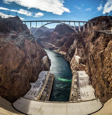 Wandering Around Hoover Dam On Lake Mead In Nevada And Arizona ...