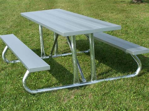 Aluminum Picnic Table with Steel Legs | Picnic & BBQ area | Pinterest ...