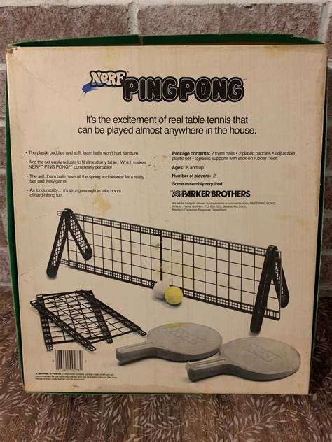 Vintage Parker Brothers Official NERF Ping Pong Game Table | Etsy