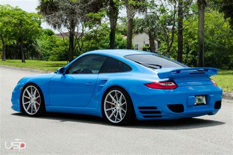 Baby Blue Porsche 911 Turbo Gets a Distinct Look with Custom Goodies ...