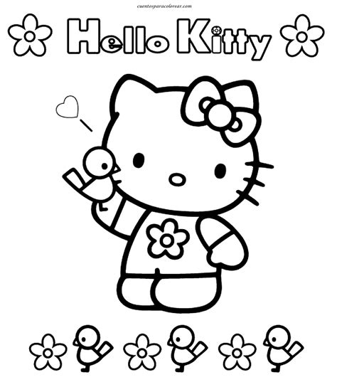 Dibujos para colorear Hello Kitty