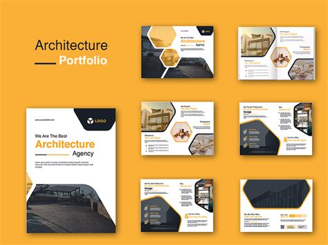 Architecture Portfolio Template Design by Invato Agency on Dribbble