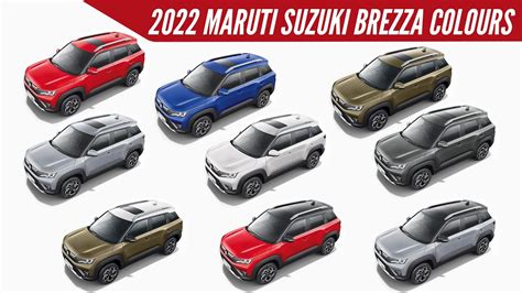 2022 Maruti Suzuki Brezza - All Colour Options - Images | AUTOBICS ...