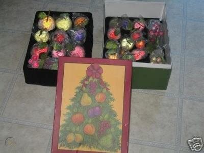 Valerie Parr Hill Beaded Fruit Ornaments from QVC NIB! | #32960012