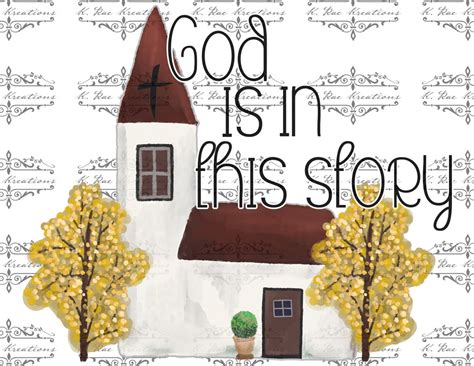 God is in This Story Digital Download, Faith Based PNG, Church Digital ...