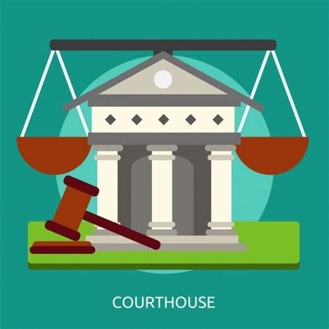 Free Vector | Courthouse background design