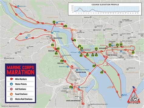 Marine Corps Marathon Map | World Map 07