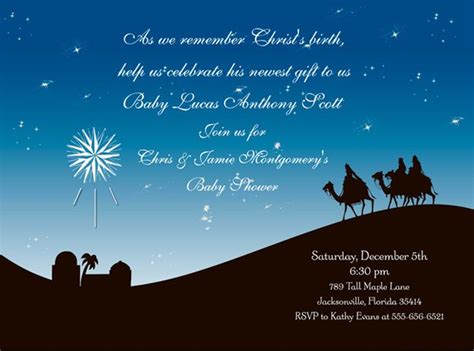 Christian Christmas Invitation Wording