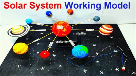 solar system working model making for science project - diy at home ...