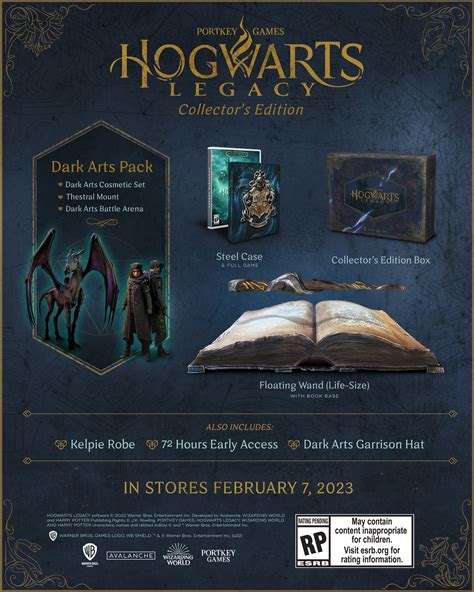 You can pre order the Hogwarts Legacy Collector's Edition tomorrow at 8 ...