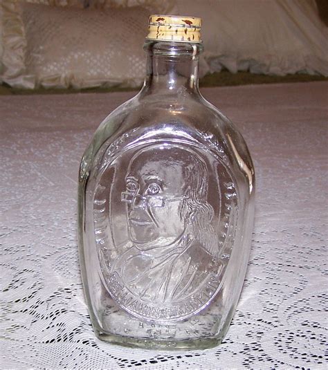 Ben Franklin Log cabin Syrup Bottle by LottieMaesVintage on Etsy