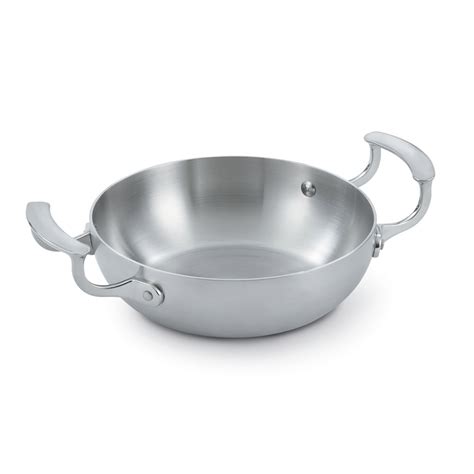 Vollrath 49417 8" Stainless Steel Omelette Pan w/ Loop Handles