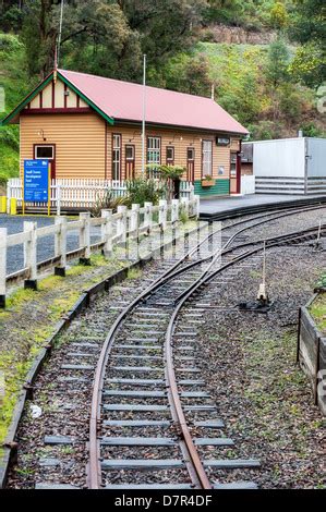 Railway Station, Walhalla, Victoria, Australia Stock Photo - Alamy