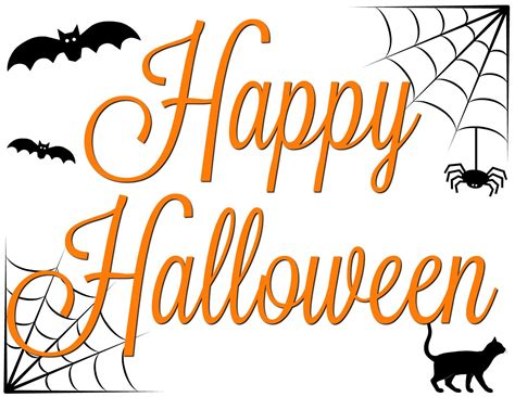 Printable Happy Halloween Signs