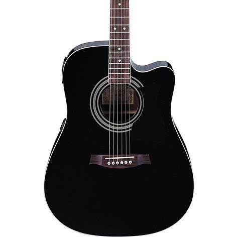 Ibanez V70CE Dreadnought Acoustic-Electric Guitar Black | Guitar Center