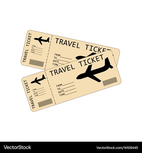 Plane tickets Royalty Free Vector Image - VectorStock