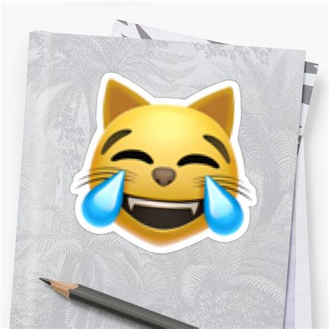 Laughing Cat Emoji Sticker by diarrasstickers | Emoji stickers, Cat ...