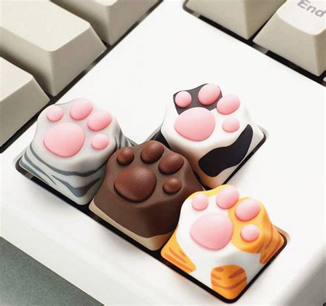 Novelty Keycaps Cat Claw Palm Cat Paw Artisan Keycap Silicone - Etsy