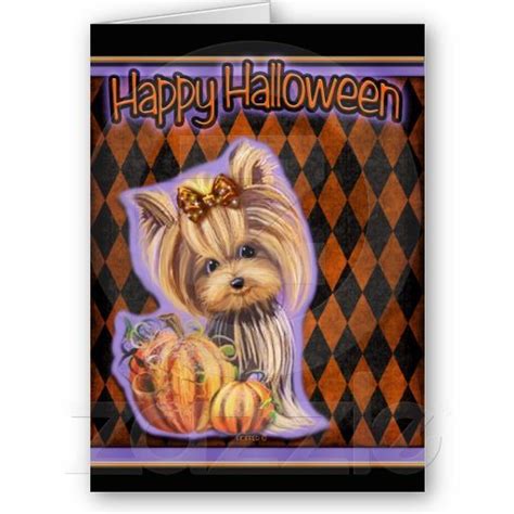 Halloween Yorkie Card