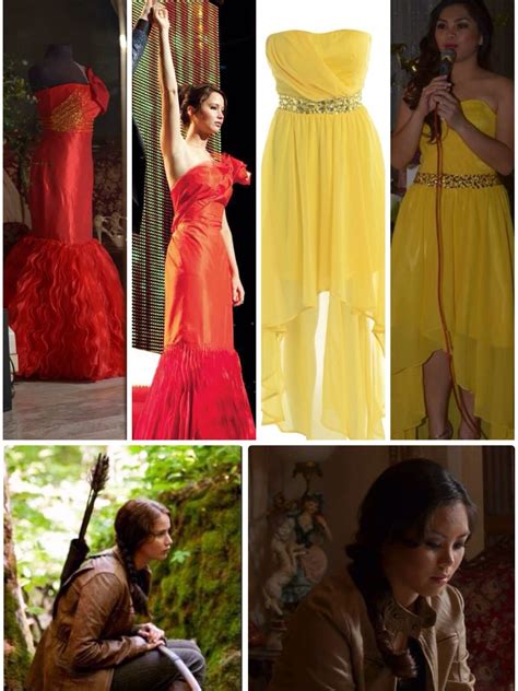 #The Girl on Fire dress, the Victory interview yellow dress, the ...