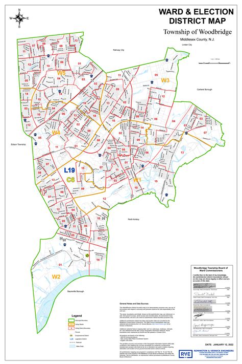 Election Ward Map | Woodbridge Township, NJ