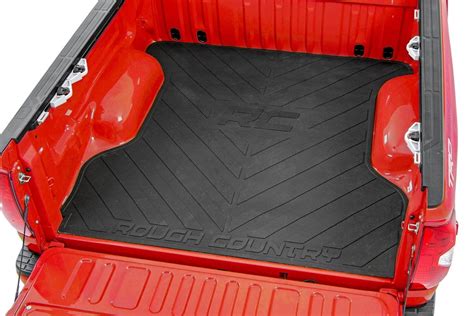 Rough Country Rubber Bed Mat for 2019-2022 Ram 1500 | 5'7" Bed - RCM685 ...