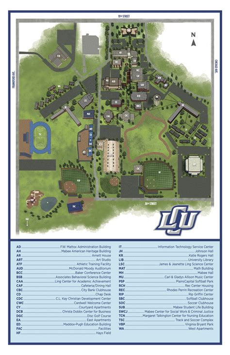 Lubbock Christian University Campus Map