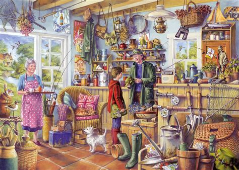 Gibsons The Fishing Shed Jigsaw 1000 Pieces Puzzle in 2024 | Puzzle art ...