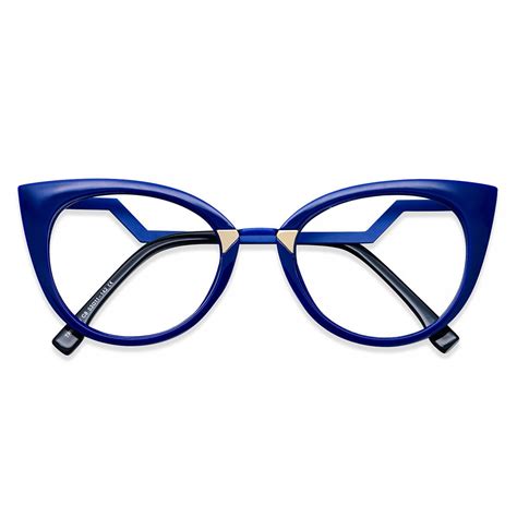 97320 Cat-eye Blue Eyeglasses Frames | Leoptique