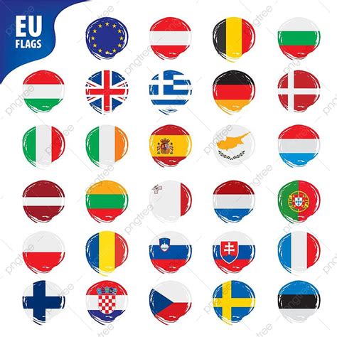 European Union Flag Vector Art PNG, Flags Of The European Union ...