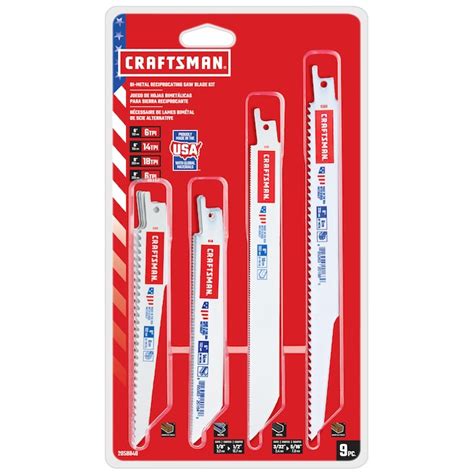 CRAFTSMAN Bi-metal Wood/Metal Cutting Reciprocating Saw Blade (9-Pack ...