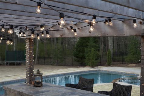 Hanging Patio String Lights: A Pattern of Perfection - Yard Envy